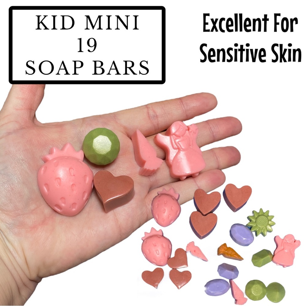 19 Bars, Kids Mini Soap, Handmade, Gift Set ( PRICE IS FIRM )